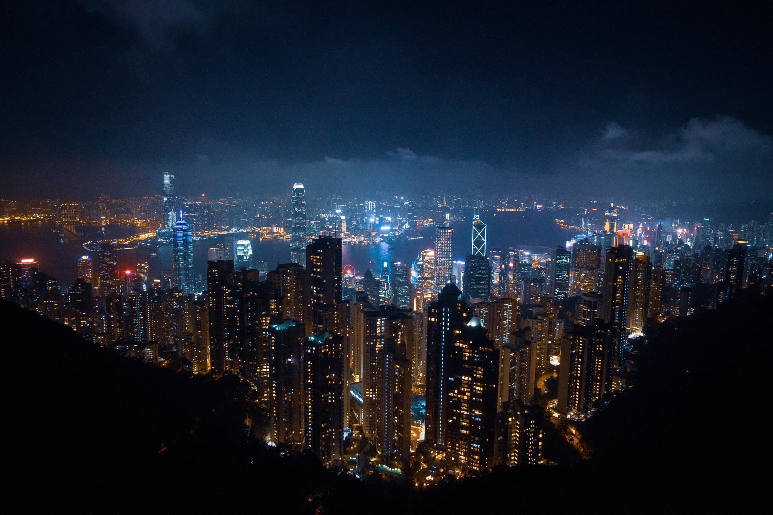 Hong Kong skyline from Victoria Peak