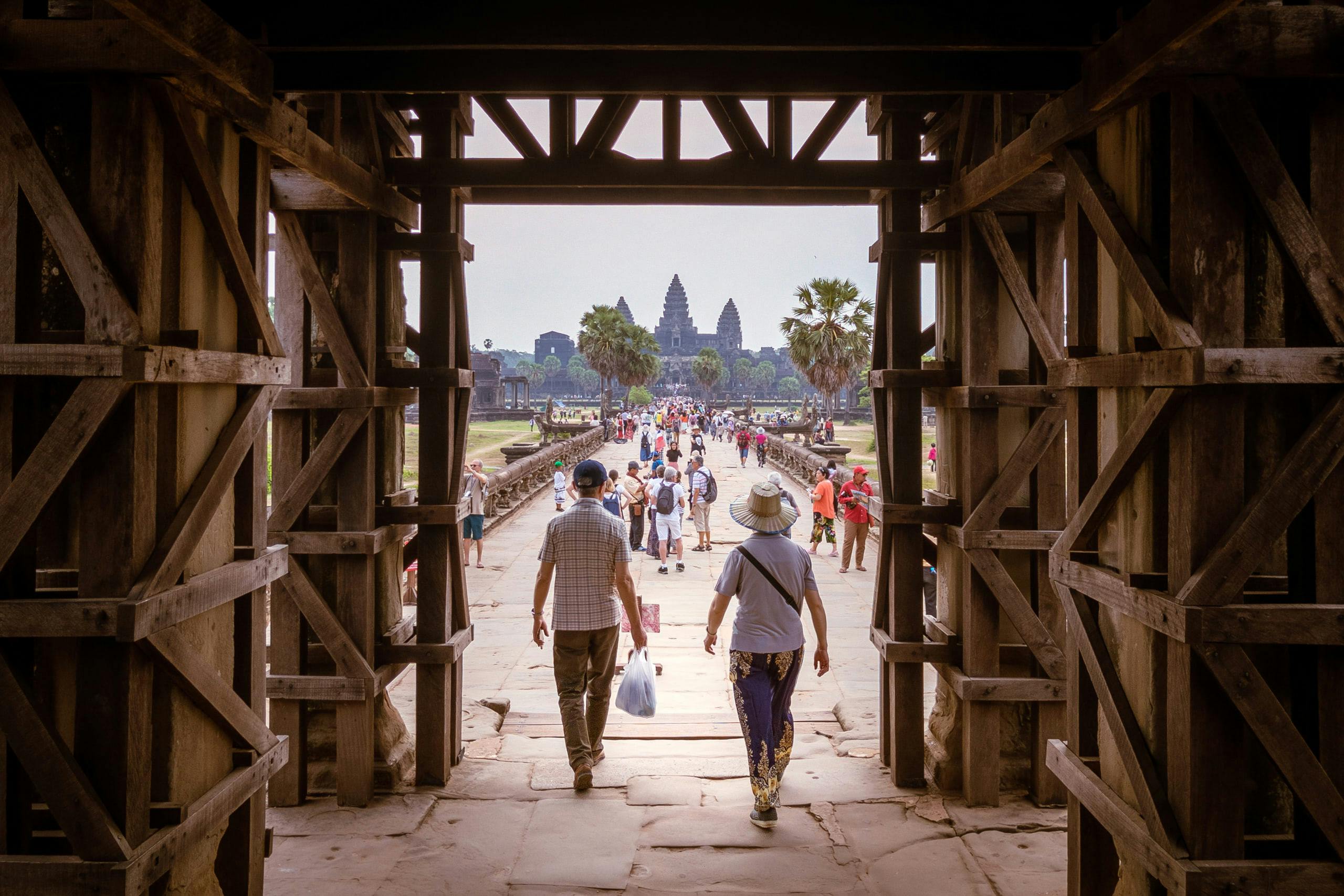 An entrance to Angkor Wat temple